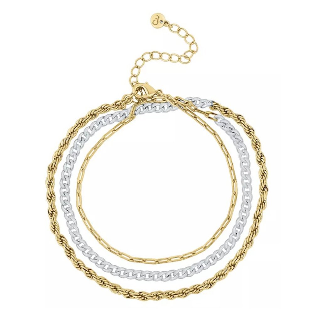 New AND NOW THIS Two-Tone Multi Wrap Bracelet